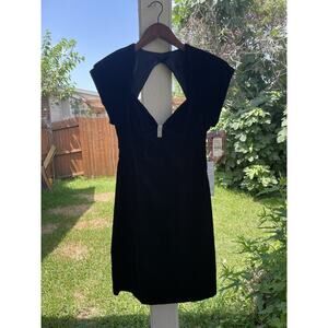 BNWT Vintage Little Black Velvet Dress 90s Foleys